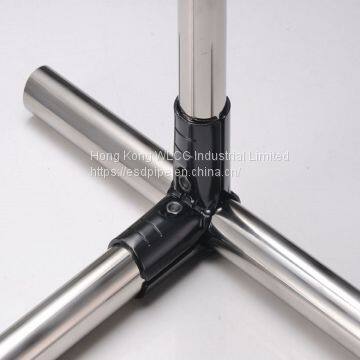 Lean pipe black metal joint