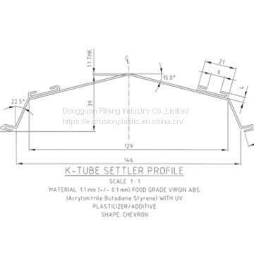Water Filter Fitting,Plastic Water Filter Fitting,Plastic Extrusion Water Filtration Module,Plastic Extrusion PE Profiles/Pipes photo-2