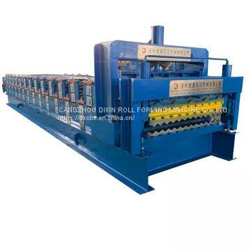 New design fast speed double layer wall and roof panel roll forming machine color steel rolling machine made in china