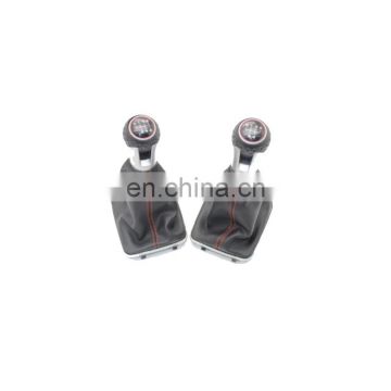 Red stitch 5/6speed custom gear shift knobs for VW Golf 7 A7 MK7 GTI GTD