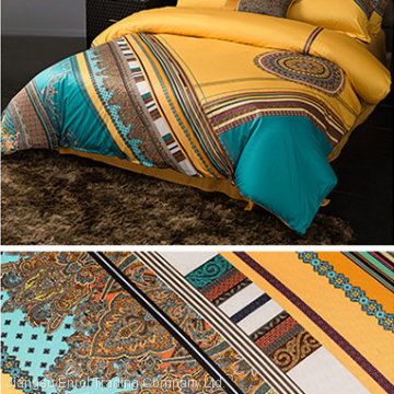 Baroque Style Cotton Bedding Set Digital Print