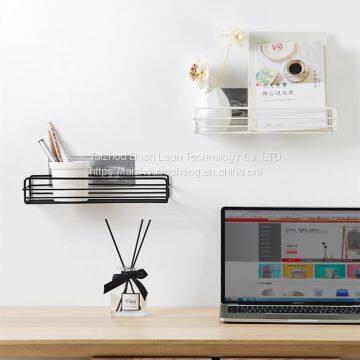 Japanese-style Wrought Iron Wall-mounted Racks Bathroom/kitchen Storage Rack Storage Shelf Shower