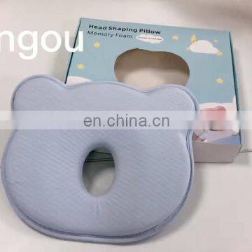 High quality Baby Newborn Infant Pillow Memory Foam Positioner Prevent Flat Head Anti Roll baby memory foam pillow