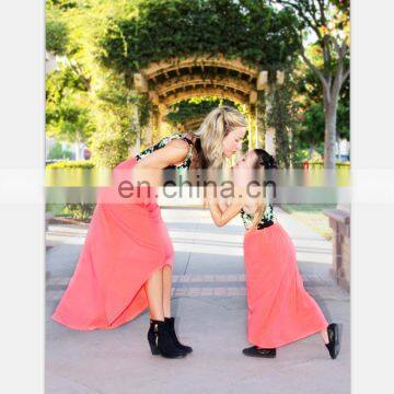 2019 Women Maix Dress Printing Stitching Mother Daughter Matching Dress (this Link for WOMAN) photo-3