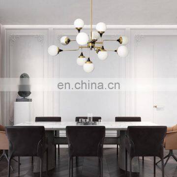 Горячее предложение! Современный подвесной светильник LED-люстры с лампочкой в виде стеклянного шара photo-4