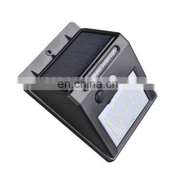 20 LED IP65 водонепроницаемые солнечные садовые фонари с датчиком движения, наружные солнечные фонари для стен photo-2