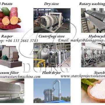 Large Output Sweet Potato Starch Processing Machine for Sweet Potato Starch Production