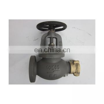 Professional Manufacturer Sanitary Stainless Multi- Inch DN50-DN65 Cast Iron Hose Globe Angle Valves