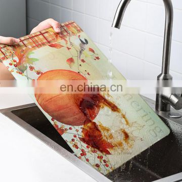 Cheap Heat Resistant  Personalized Design Printing Glass Cutting Board