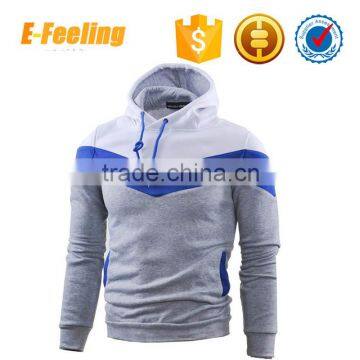 custom 100% cotton color block hoodies cozy sport autumn outwear