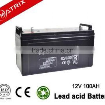 12V 100Ah vrla battery deep cycle solar battery for energy solutions