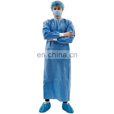 SMS 45g Sterile Surgical Gowns Ultrasonic Sewing Non Woven Disposable Surgical Gowns