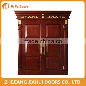 2014 best quality 6 panel wood door manufacturer