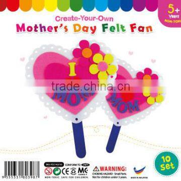 Felt Mother's Day Fan Pack of 10