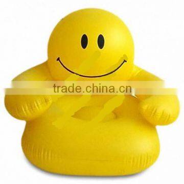 Wholesale smiling face inflatable chair for children