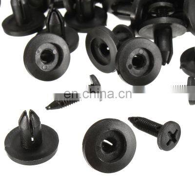 50Pcs Auto Bumper Fastener 6mm Hole Rivet Retainer Push Engine Cover for Fender Car Door Trim Panel Clip Fasteners for Toyota photo-2