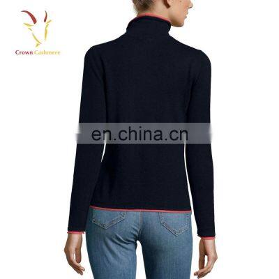 Winter New Fashion Ladies Turtleneck Cashmere Pullover Sweater photo-4