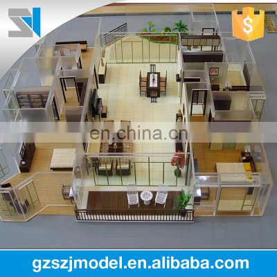 Handmade 3d architectural design interior model scale 1:25