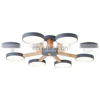 New Design Modern LED Ceiling Lamp Simple Household Solid Wood Dining Room Lamp Personality Bedroom Lamp