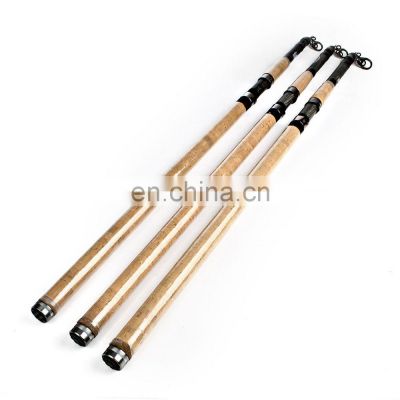 3.9m 4.2m 4.5m  Long shot super hard throwing rod Lua fishing rod with wooden grip