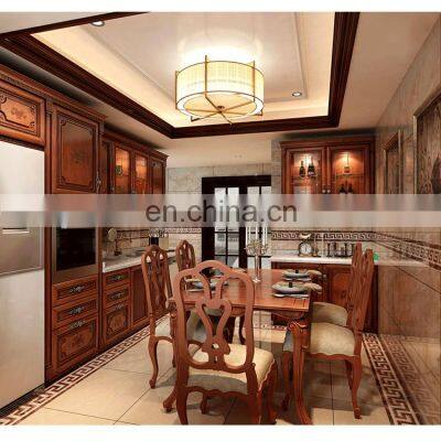 Modular Solid Wood Kitchen Sideboard Furniture Cupboard White Shaker Kitchen Cabinets