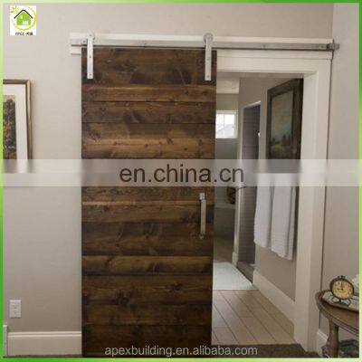 Solid teak & oak wood or composite sliding door for toilet or dressing room