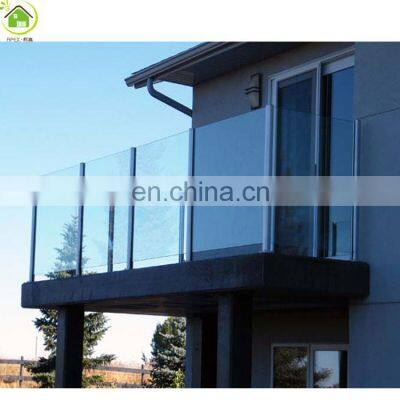 Wholesale cheap cost tempered glass deck railing fencing design