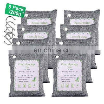 500g Natural Custom Logo Air Purifier Odor Eliminator Bamboo Charcoal Bags photo-4