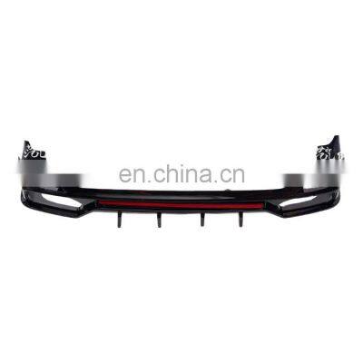 Rear Bumper Diffuser Upgraded Rear Lip PP Material Rear Diffuser Rear Lip Separator Rear Spoiler