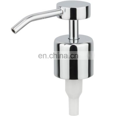 Longan Washroom Hotel Hand Press Liquid Soap Dispenser Pump Chrome lotion Pump For Sanitizer Hand Washing