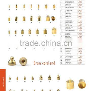 brass cord end fashion finding
