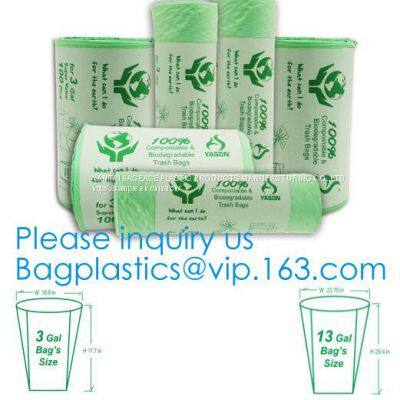 PBAT PLA Cornstarch Grocery Shopping Bag Vest Carrier, Singlet Handle Handy Killeen Bags Sacks Packaging Produce Roll photo-2