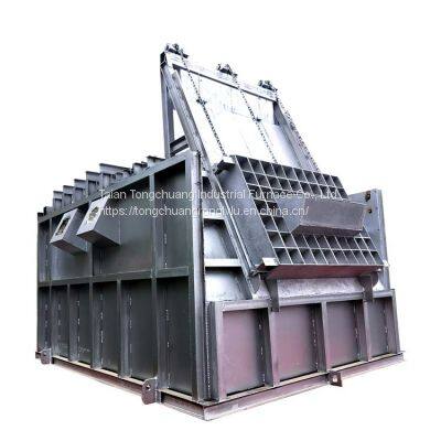 Gas-fired aluminum melting furnace， natural gas crucible melting furnace， 5 tons rectangular furnace，easy to operate