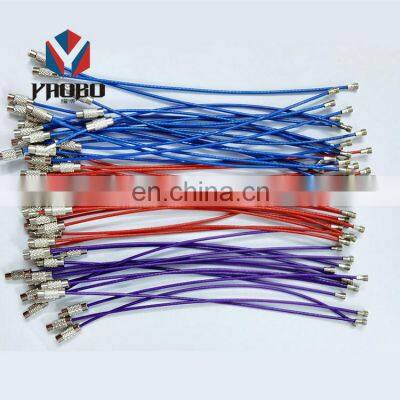 Qualities Product Tag With Screw Stainless Steel Keychain Cable Thin Wire Key Ring photo-4