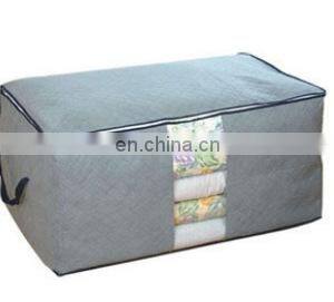 Wholesale Non-woven Large Capacity Portable Quilt Finishing Storage Boxes & Bins Clothing Luggage Bags With Handles