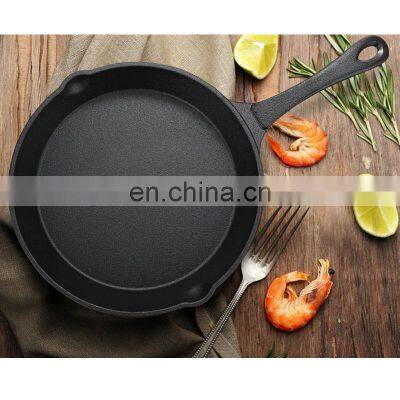 Cast Iron Skillet Uncoated Non-stick Skillet Small Frying Pan Thickened Smoke Free 16 25