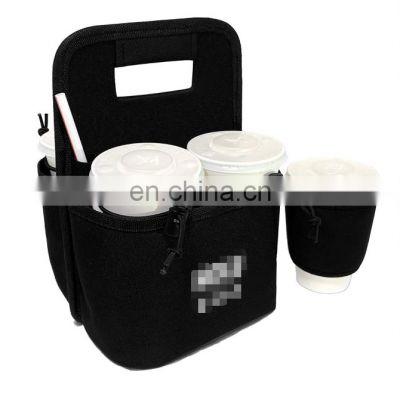 Insulated 4 beverage Drink Carrier for Drink Holder and Food Carrier Delivery Keep Your Drink Cold and Food Hot