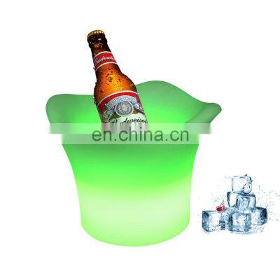 Mini Ice Bucket High Quality KTV Bar Party Aero-pot Bar Holiday Lighting Cooler Box Plastic LED Ice Bucket