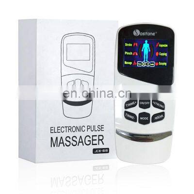 Voice Announcement Large LCD Screen TENS Electronic Digital Pulse Massager With  CE ROSH Cleared