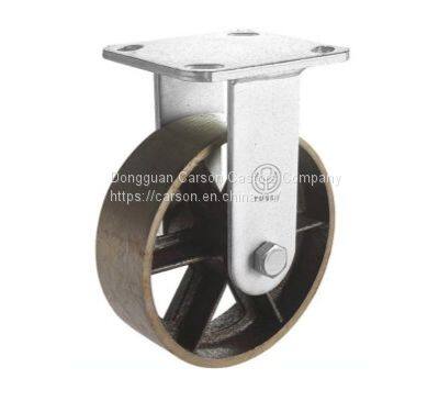 5'' Top Plate Cast Iron Trolley Wheels (360kg)