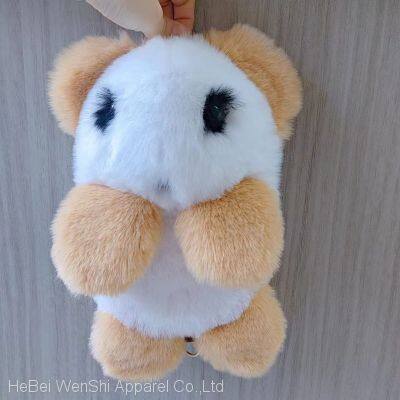 0182023 New Plush Panda Schoolbag Cute Backpack Panda Artificial Fur Bag Plush Toys China Wholesale photo-5