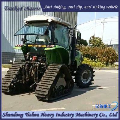 Tractor Rubber Triangle Track Chassis Anti Sinking During Paddy Field Operations photo-5