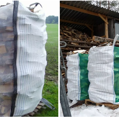 Supplier for Best Price Container Big Bag FIBC Vented Log Bag With Mosquito Mesh Net Bags 1 Tonne Sacks for Logs photo-2