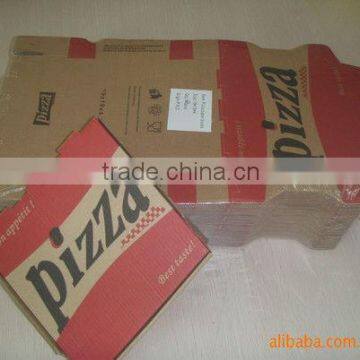 Food Grade quality Eco-friendly kraft pizza box, paper factory in guangzhou