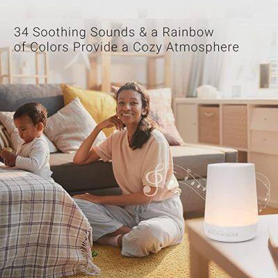 Timer App Remote Control Sound Machine With Night Light White Noise Toddler Sleep Trainer With 34 Soothing Sounds for Baby photo-4