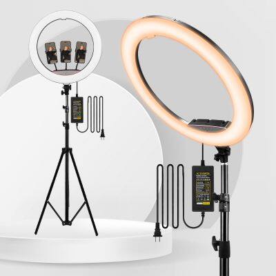 New Led Selfie Ring Light Photography Video Makeup 22 Inch Rgb Ring Light treaming Video Tiktok Selfie Ring Light