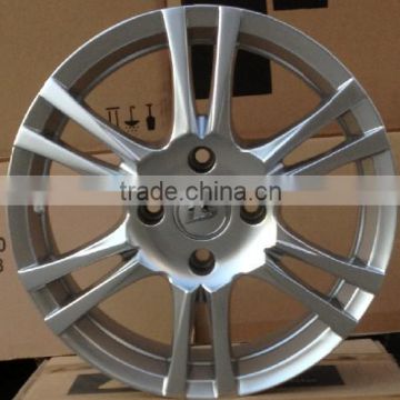 15X6.0 new style alloy wheel 4x108 factory price wheel rim hyper silver wheels