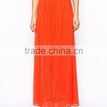 Wholesale latest long skirt design Cheaper long chiffon skirt long maxi skirt S4007