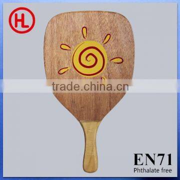 2015 new arrival Hot sale promotion gift square poplar wooden beach tennis racket /beach paddle with tennis ball wholesale