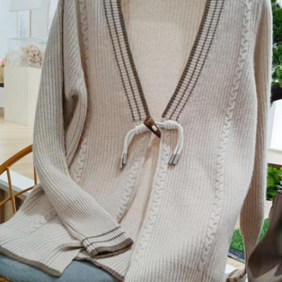 Fashion Ladies 100% Cashmere Button Knit up Cardigan